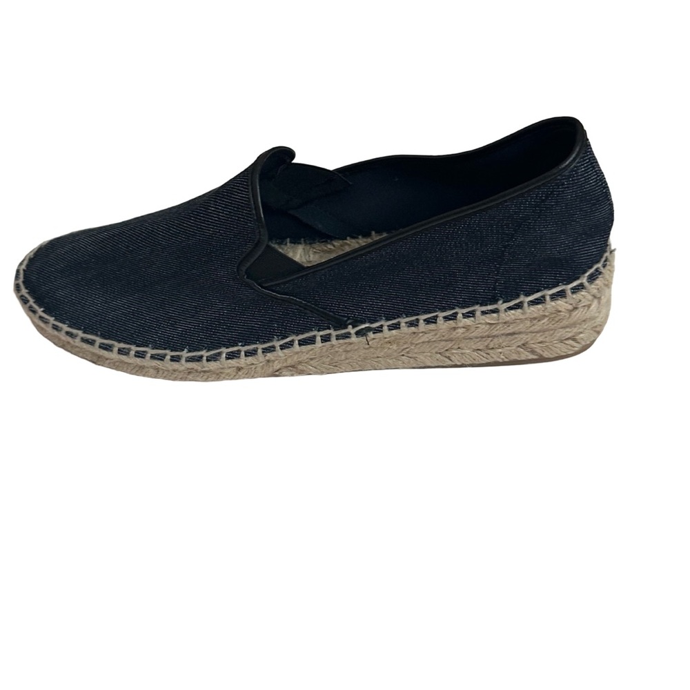 Zara Basic Collection Black Denim Espadrille Slip… - image 6